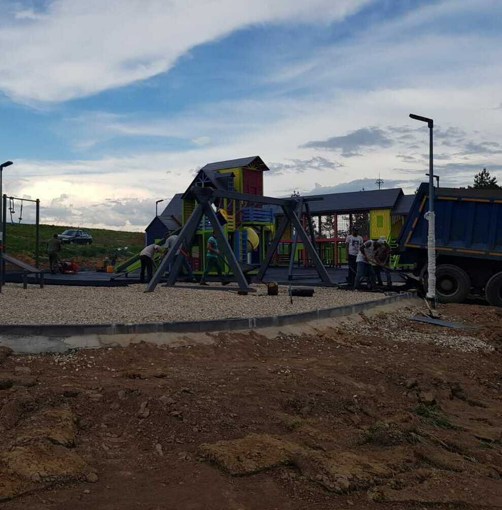 Строительство детской площадки01 Строительство детской площадки01