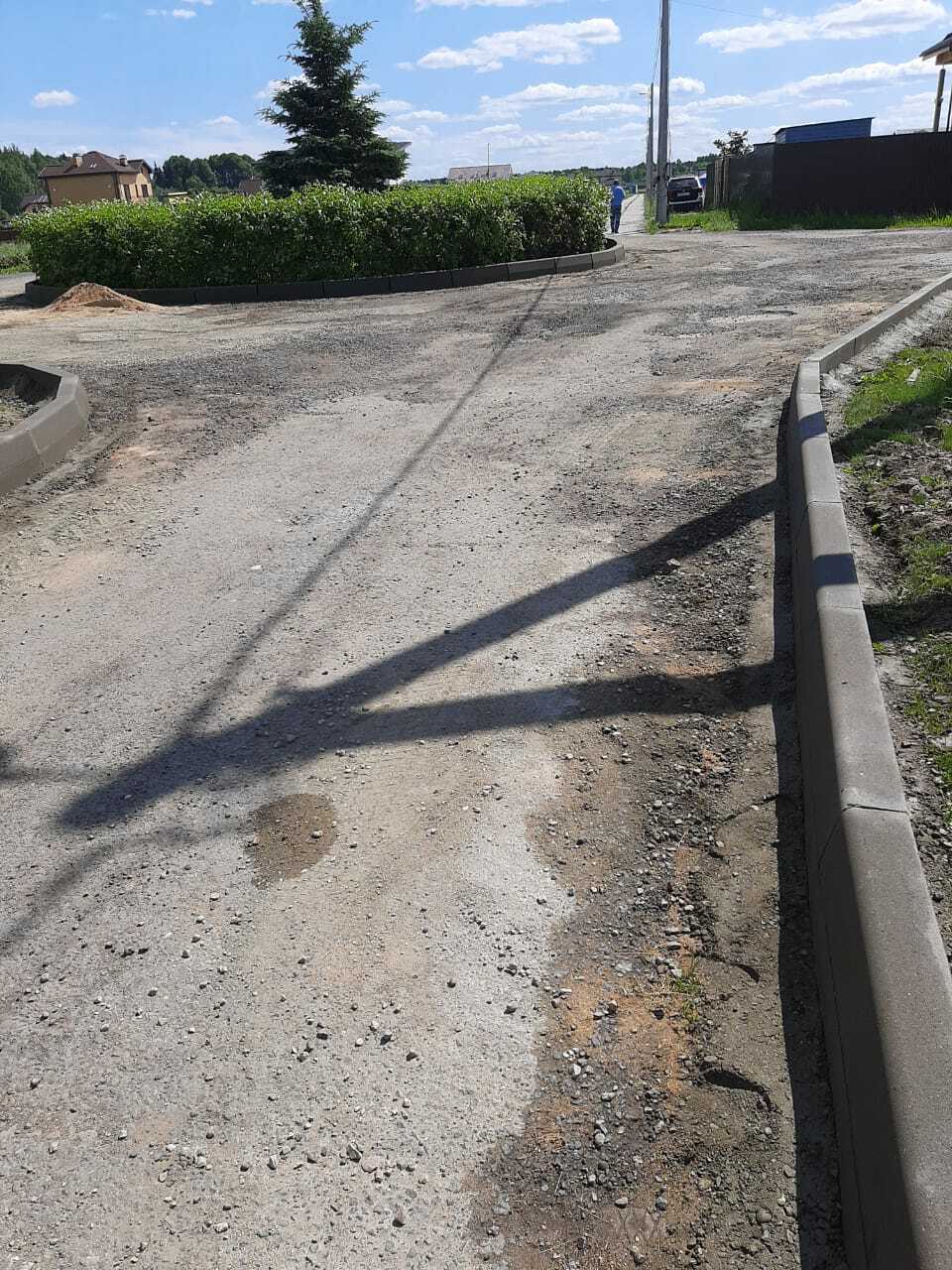 Устройство бордюра